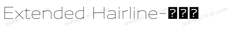 Extended Hairline字体转换